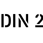 DIN 2014 Stencil