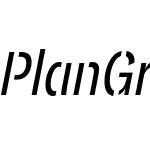 PlanGrot Stencil Condensed Pro