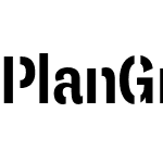 PlanGrot Stencil Condensed Pro