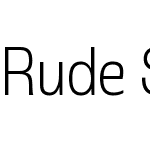 Rude SemiCondensed