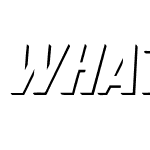 WhatA-Relief Italic