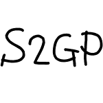 S2GPつきフォント