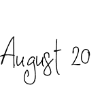 August 20