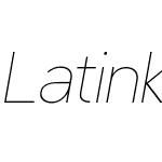 Latinka-ThinItalic