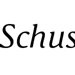 Schuss Serif Pro