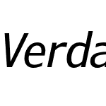 Verdana Pro Cond Italic