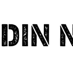 DIN Next Stencil Rust