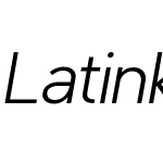 Latinka-LightItalic