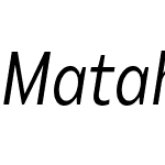 Matahari Condensed