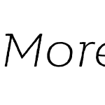 Moreno Rough Thin Italic