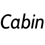 Cabin SemiCondensed