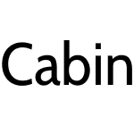 Cabin SemiCondensed