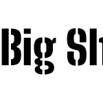 Big Shoulders Stencil Display