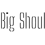 Big Shoulders Stencil Display