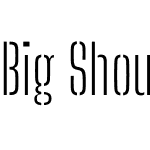 Big Shoulders Stencil Display