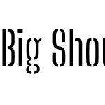 Big Shoulders Stencil Display