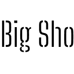 Big Shoulders Stencil Text