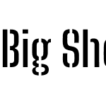 Big Shoulders Stencil Text