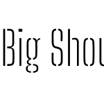 Big Shoulders Stencil Text