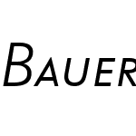Bauer Grotesk SC Offc