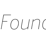 Foundation Sans Cond