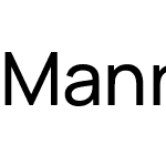 Manrope