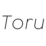 Torus Pro VF Italic