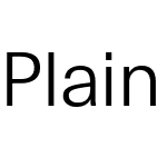 Plain