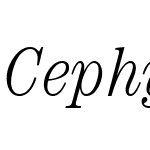 CephyrCondensed