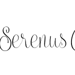 Serenus Condensed Regular