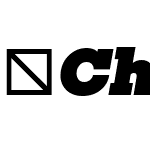 ☞Choplin Black Italic