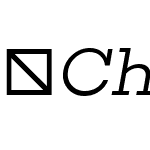 ☞Choplin Light Italic