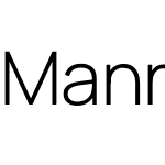 Manrope