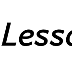 Lesson One