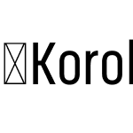 KorolevCondensed-Medium