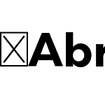 ☞Abrade Bold