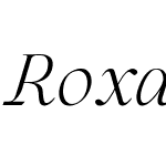 Roxale Story Calligraphy