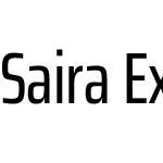 Saira ExtraCondensed