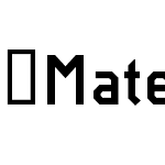 ☞MateriaPro Bold