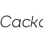 Cacko Italic