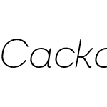 Cacko Italic