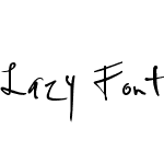 Lazy Font