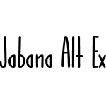 Jabana Alt ExtraCondensed