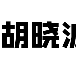 胡晓波重黑体