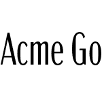 Acme Gothic Compressed