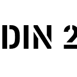 DIN 2014 Stencil