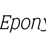 Eponymous