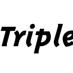 TriplexItalicExtrabold