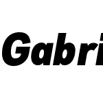 Gabriel Sans Cond Black Italic