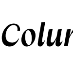 Columbia Sans W Display